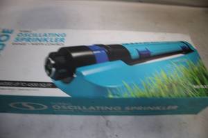 lot 195 image: AQUAJOE Turbo Oscillating Sprinkler with Range  Width Control