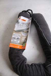 lot 203 image: Gray Draft Stop with Washable Fabric Cover