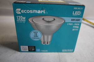 lot 215 image: EcoSmart 2 Pack PAR38 Daylight LED Bulbs