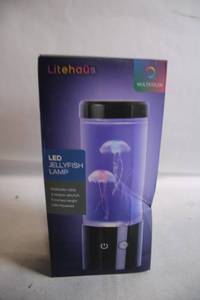 lot 220 image: Litehaus Multicolor LED Jellyfish Lamp with 2 Motion Jellyfish