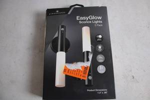 lot 221 image: EasyGlow 2-Pack Sconce Lights with Motion Detection