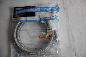 lot 223 image: Everbilt 5 ft. Universal Dishwasher Supply Line with Fittings