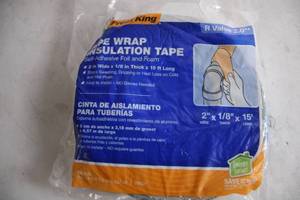 lot 248 image: Frost King Pipe Wrap Insulation Tape 2 x 18 x 15
