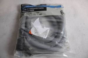 lot 249 image: Everbilt 6 ft Dishwasher Drain Hose Kit with Clamps