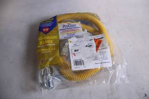 lot 250 image: ProCoat Yellow Gas Connector 58 O.D. Flexible Tubing