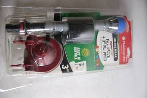 lot 280 image: Fluidmaster Universal Toilet Flush Valve and 3-Inch Flapper Kit