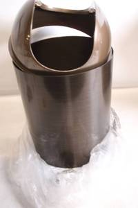 lot 282 image: Brown Dome Top Trash Bin