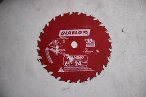 lot 286 image: Diablo 6-12 Inch 24 Tooth Framing Circular Saw Blade