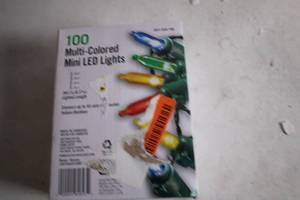 lot 288 image: 100 Multi-Colored Mini LED String Lights (20 ft 7 in)