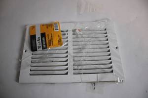 lot 303 image: Everbilt 10 in x 6 in Air Return Vent Cover White