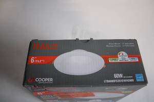 lot 311 image: Halo 6-inch LED Recessed Lighting Fixture, 60W Equivalent