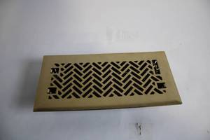 lot 321 image: Bronze Decorative Floor Register Vent Cover 12 x 6
