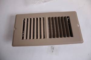 lot 326 image: Brown Adjustable Metal Floor Vent Cover - 10 x 4 Inches