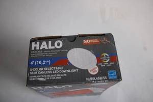 lot 350 image: HALO 4-inch 5-Color Selectable Slim Canless LED Downlight