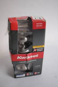 lot 366 image: Kwikset SmartKey Keyed Entry Door Knob