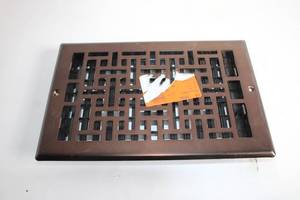 lot 369 image: Decorative Metal Floor Register Vent Cover