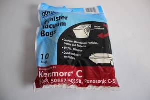 lot 427 image: Set of 10 CB Advantage Performance Canister Vacuum Bags for Kenmore C and Panasonic C-5