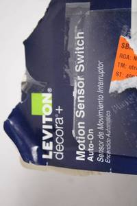 lot 467 image: Leviton Decora Motion Sensor Switch Auto-On