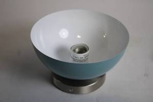 lot 468 image: Ceiling Mounted Light Fixture with White and Blue Shade