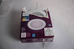 lot 488 image: Philips Full Color Wi-Fi LED Recessed Luminaire