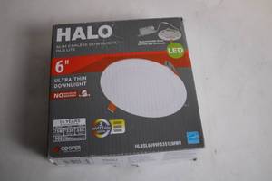 lot 494 image: 6 Halo LED Slim Canless Downlight - HLB LITE Ultra Thin
