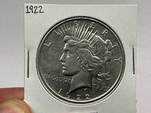 lot 67 image: 1922 Peace Silver Dollar