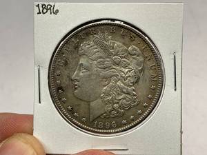lot 13 image: 1896 Morgan Silver Dollar