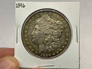lot 14 image: 1896 Morgan Silver Dollar
