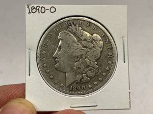 lot 20 image: 1890-O Morgan Silver Dollar