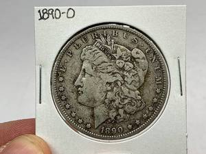 lot 22 image: 1890-O Morgan Silver Dollar