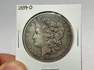 lot 25 image: 1889-O Morgan Silver Dollar
