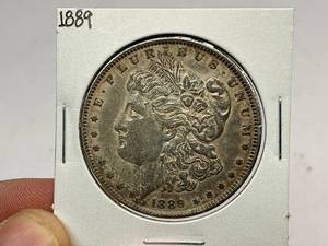 lot 28 image: 1889 Morgan Silver Dollar