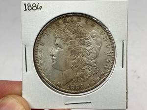 lot 35 image: 1886 Morgan Silver Dollar