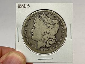 lot 45 image: 1882-S Morgan Silver Dollar