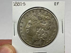 lot 52 image: 1881-S Morgan Silver Dollar