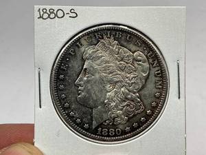lot 53 image: 1880-S Morgan Silver Dollar