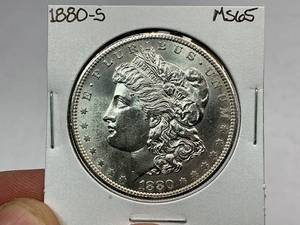 lot 54 image: 1880-S Morgan Silver Dollar