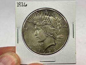 lot 76 image: 1926 Peace Silver Dollar