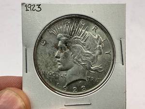 lot 86 image: 1923 Peace Silver Dollar