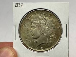 lot 73 image: 1922 Peace Silver Dollar