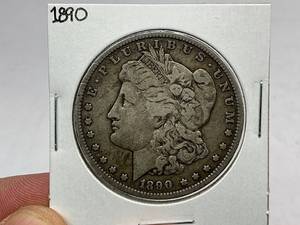 lot 24 image: 1890 Morgan Silver Dollar