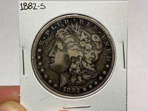 lot 46 image: 1882-S Morgan Silver Dollar