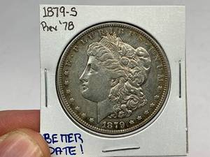 lot 59 image: 1879-S Rev 78 Morgan Silver Dollar