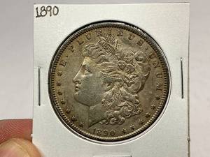 lot 23 image: 1890 Morgan Silver Dollar