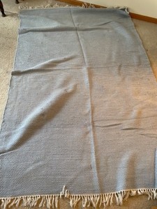 lot 73 image: Attractive Blue Woven Rug