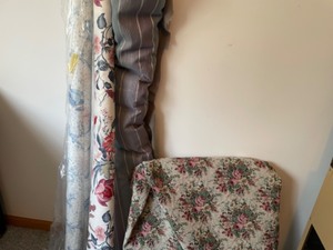 lot 83 image: Upholstery Fabric on Rolls