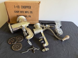 lot 163 image: Chop-Rite Mfg. & Universal Meat Choppers