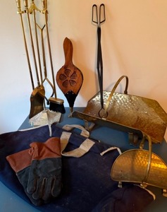 lot 195 image: Fireplace & Firewood Tools