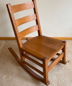 lot 8 image: Fabulous Handcrafted Rocking Chair