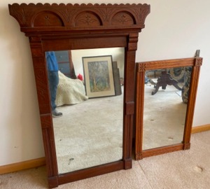 lot 17 image: Two Classic Mirrors